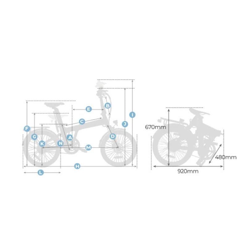 ADO Air 20 Pro Folding Electric Bike - BikeVentures