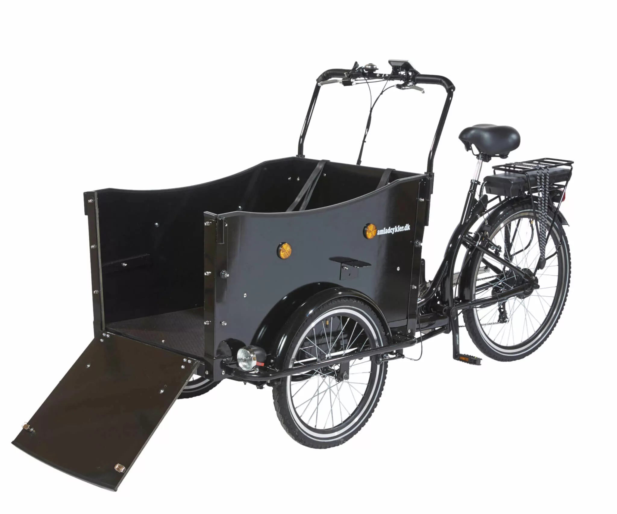 AMCargoBikes Curve Dog Friendly Cargo Electric Tricycle Ramp - Black - BikeVentures