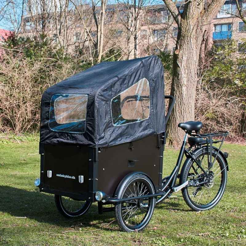 AMCARGOBIKES ULTIMATE CURVE CARGO ELECTRIC BIKE TRICYCLE – 250W, SEATS UP TO 4 CHILDREN - BikeVentures
