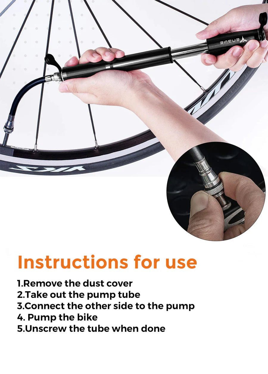 Bicycle Pump Only the EGNWE L20 has mounting holes - BikeVentures