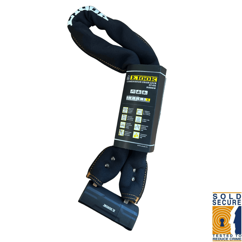 Combination Chain Lock – Gold Sold Secure - BikeVentures