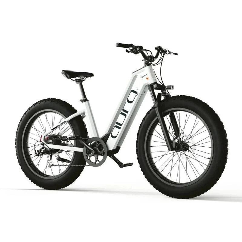 Cyrusher Aura Step - Through All - Terrain Fat - Tyre Electric Bike 250W (3 colours) - BikeVentures
