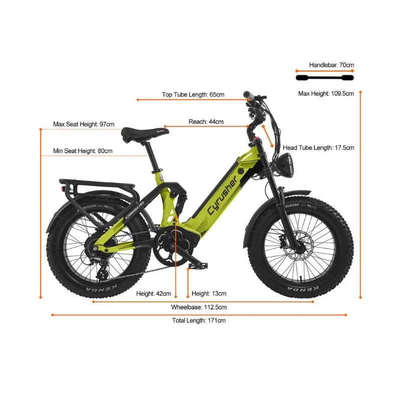 Cyrusher Kommoda Pro Step - through Electric Bike (4 colours) - BikeVentures