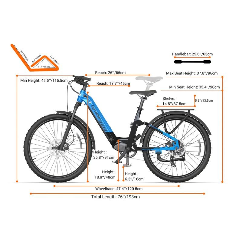 Cyrusher Sprint Electric City Bike - Full Suspension - BikeVentures