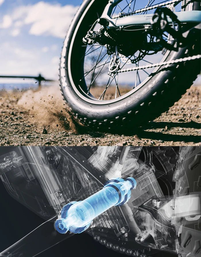 CYRUSHER ZENITH STEP - OVER ALL - TERRAIN FAT - TYRE ELECTRIC BIKE - 250W (3 colours) - BikeVentures