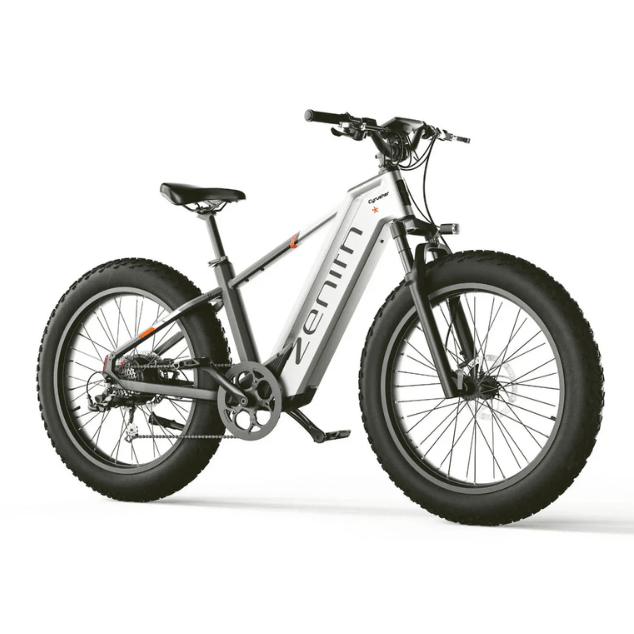 CYRUSHER ZENITH STEP - OVER ALL - TERRAIN FAT - TYRE ELECTRIC BIKE - 250W (3 colours) - BikeVentures