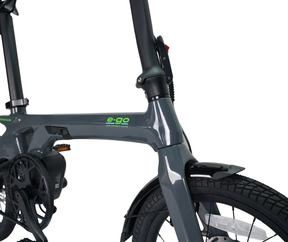 E - Go CarbonLite 3S Folding E - Bike 250w (2 colours) - BikeVentures