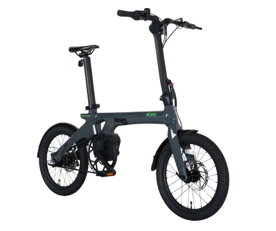 E - Go CarbonLite 3S Folding E - Bike 250w (2 colours) - BikeVentures