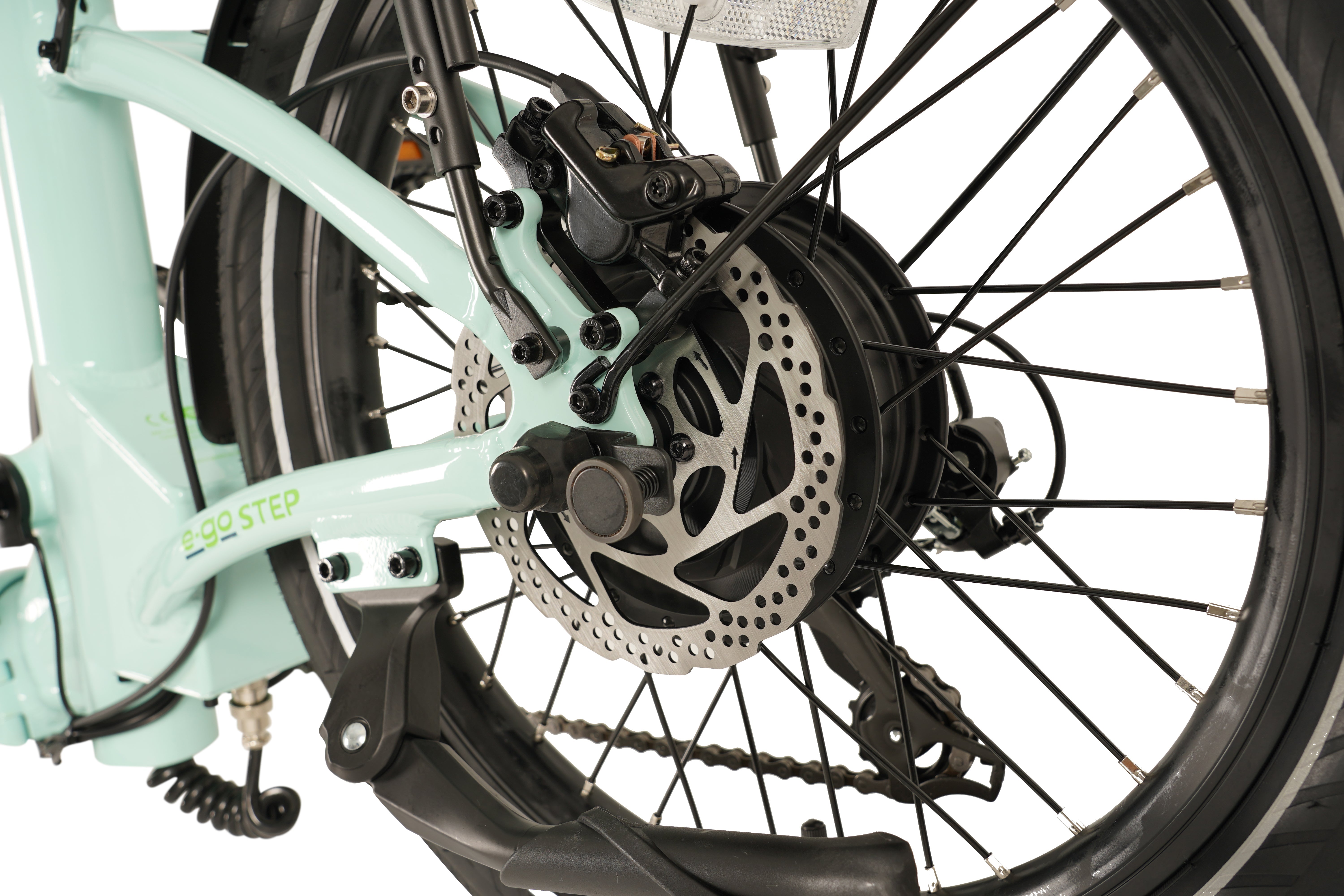 E - Go Low Step Through Folding E - Bike 250w (3 colours) - BikeVentures