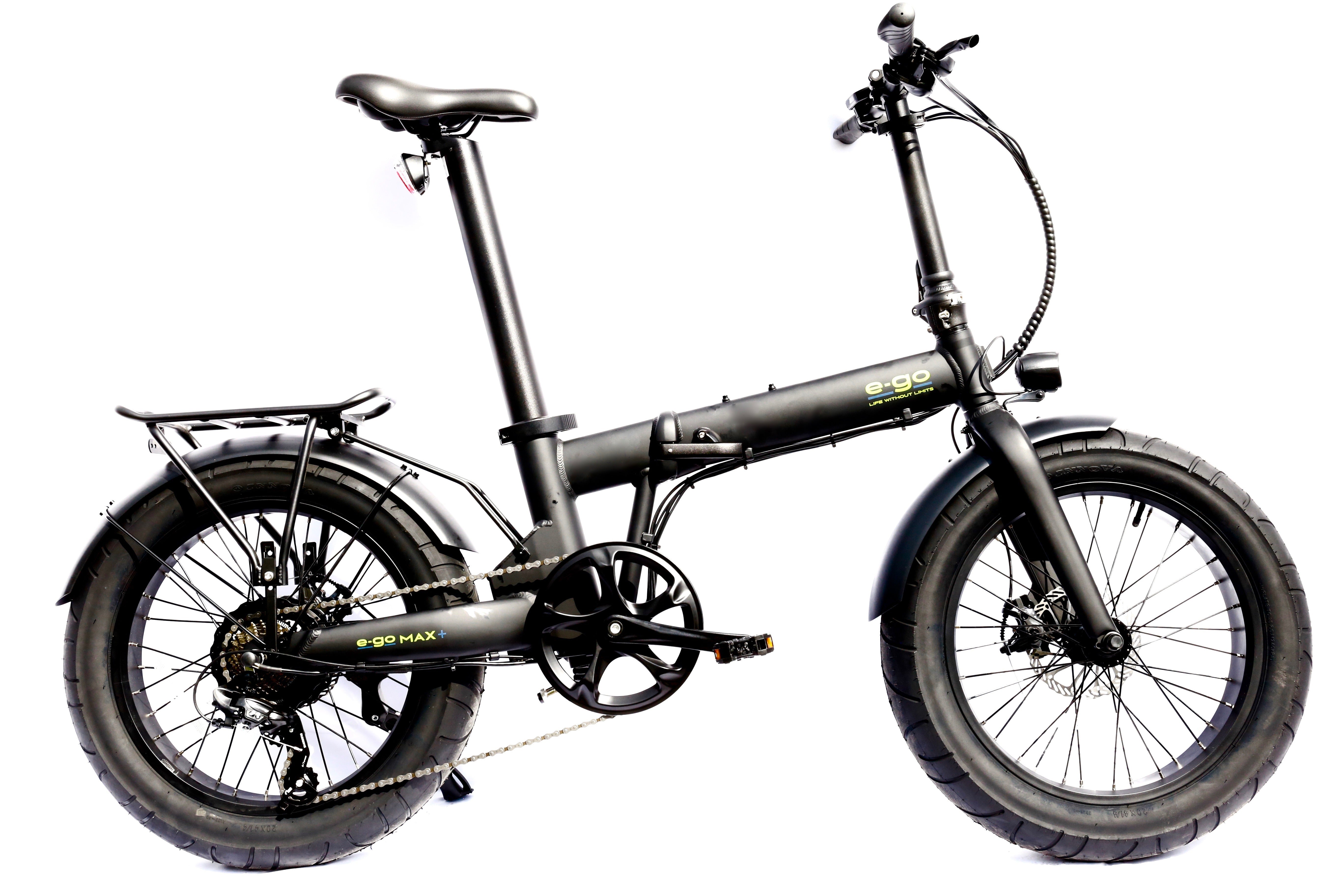 E - Go Max+ Fat Tyre Folding E - Bike 250w (3 colours) - BikeVentures