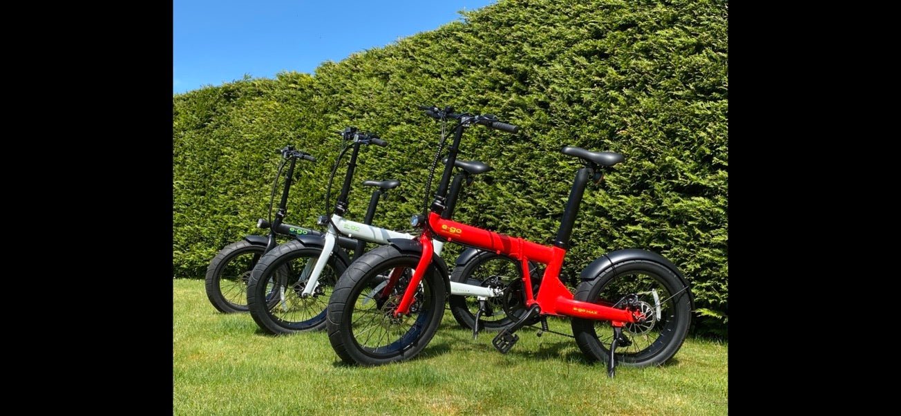 E - Go Max+ Fat Tyre Folding E - Bike 250w (3 colours) - BikeVentures