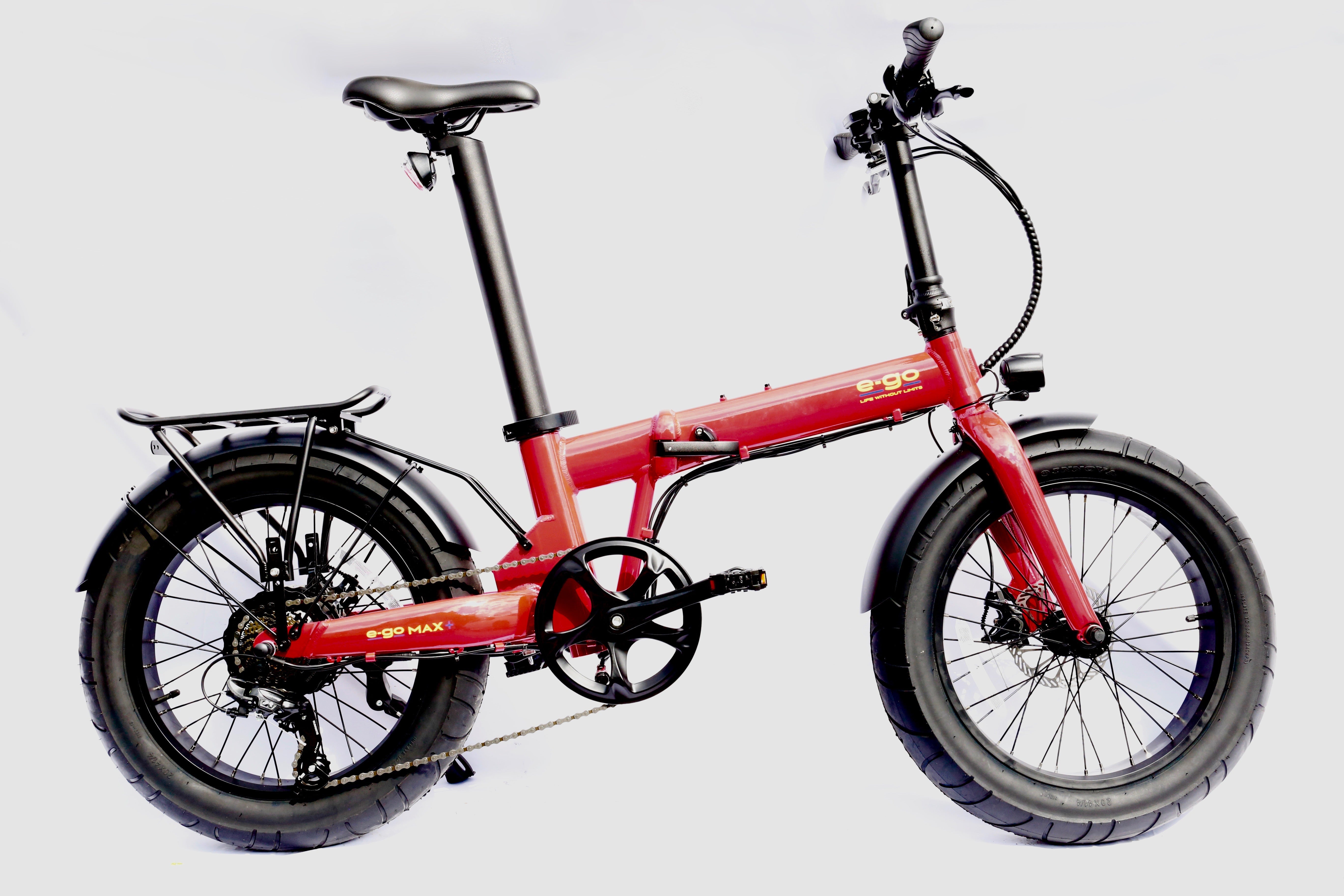 E - Go Max+ Fat Tyre Folding E - Bike 250w (3 colours) - BikeVentures
