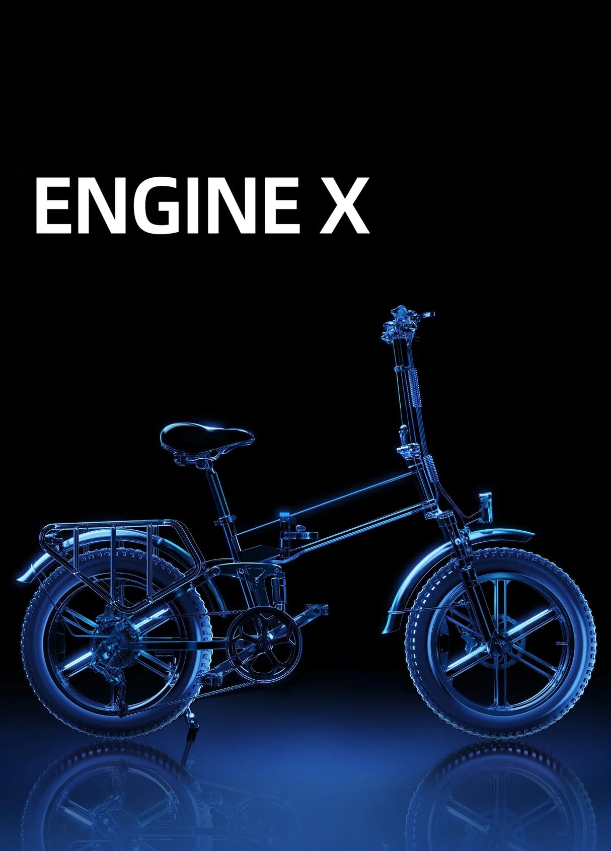 ENGWE ENGINE X 250W 100 km Range Max Speed 25 km/h Full Suspension Foldable E - bike - BikeVentures