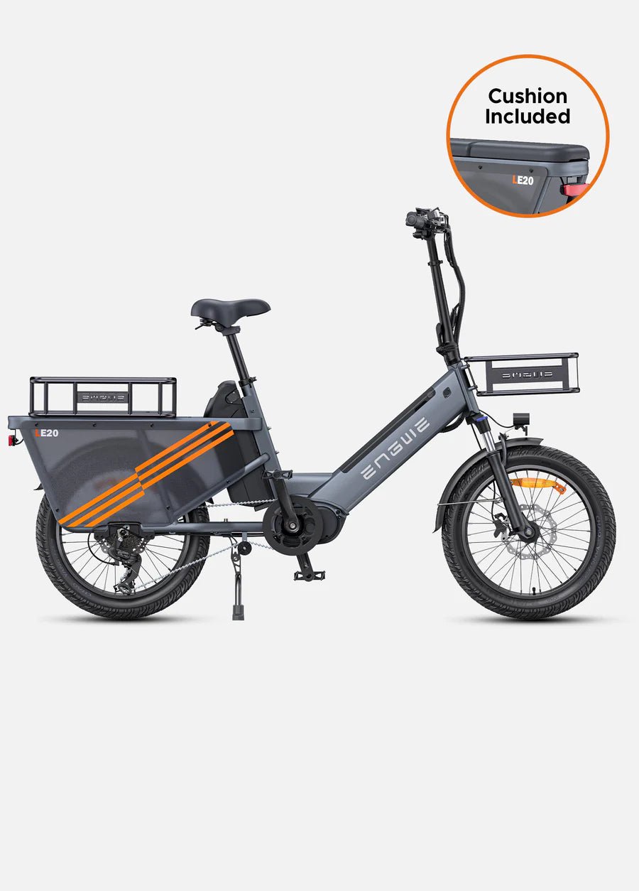 ENGWE LE20 250W Mid - drive Torque Sensor Step - Thru Cargo Ebike - BikeVentures