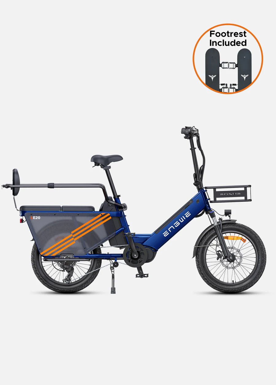 ENGWE LE20 250W Mid - drive Torque Sensor Step - Thru Cargo Ebike - BikeVentures