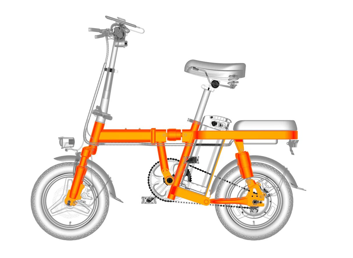ENGWE T14 25OW Foldable Electric Bike City E - bike 1OAh 25km/h 8Okm - BikeVentures