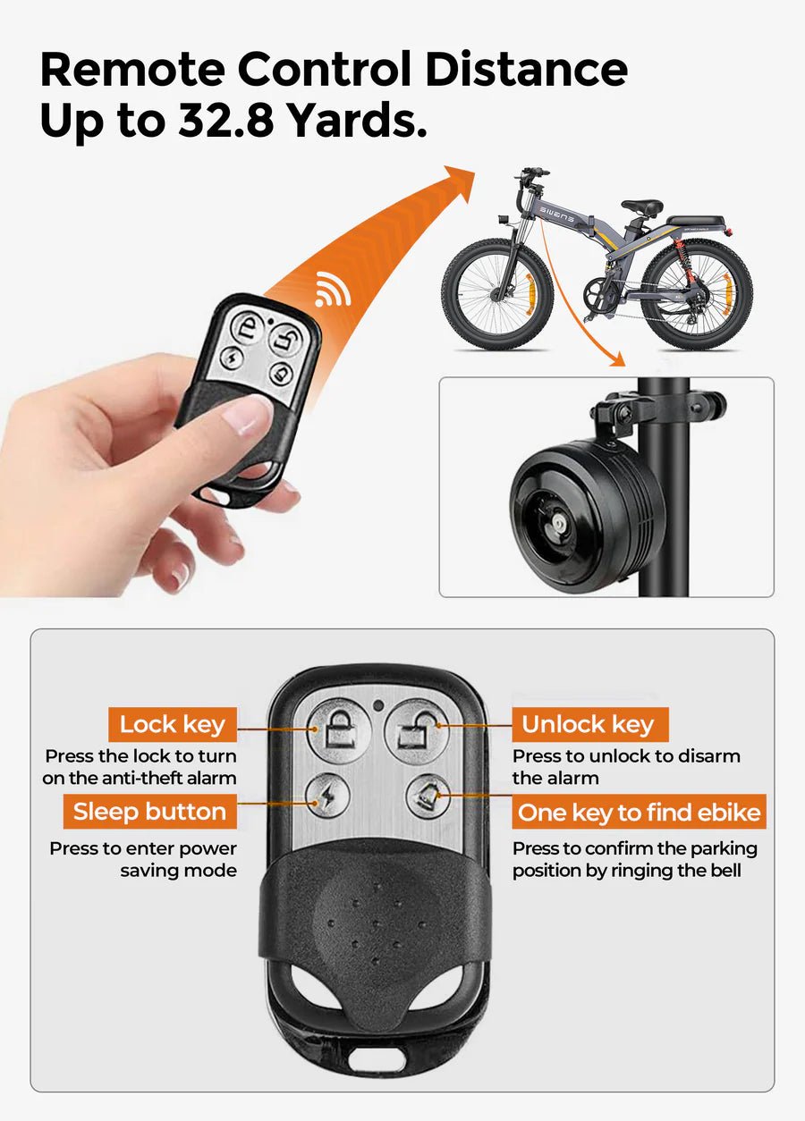 ENGWE Wireless Anti - Theft Bike Alarm - BikeVentures