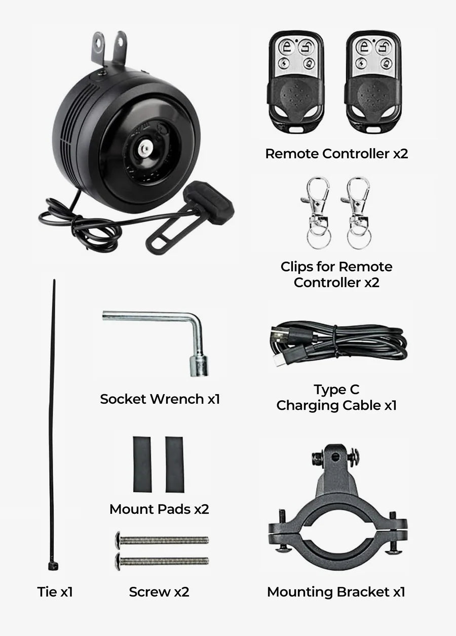 ENGWE Wireless Anti - Theft Bike Alarm - BikeVentures
