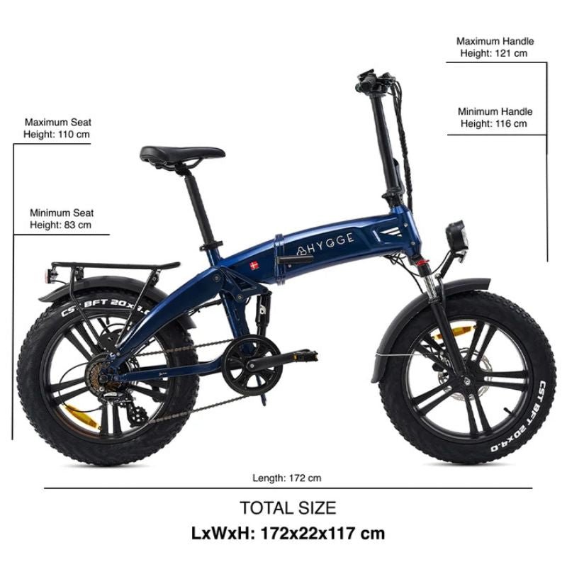 Hygge Soro Folding - Fat Tyre Electric Bike - BikeVentures