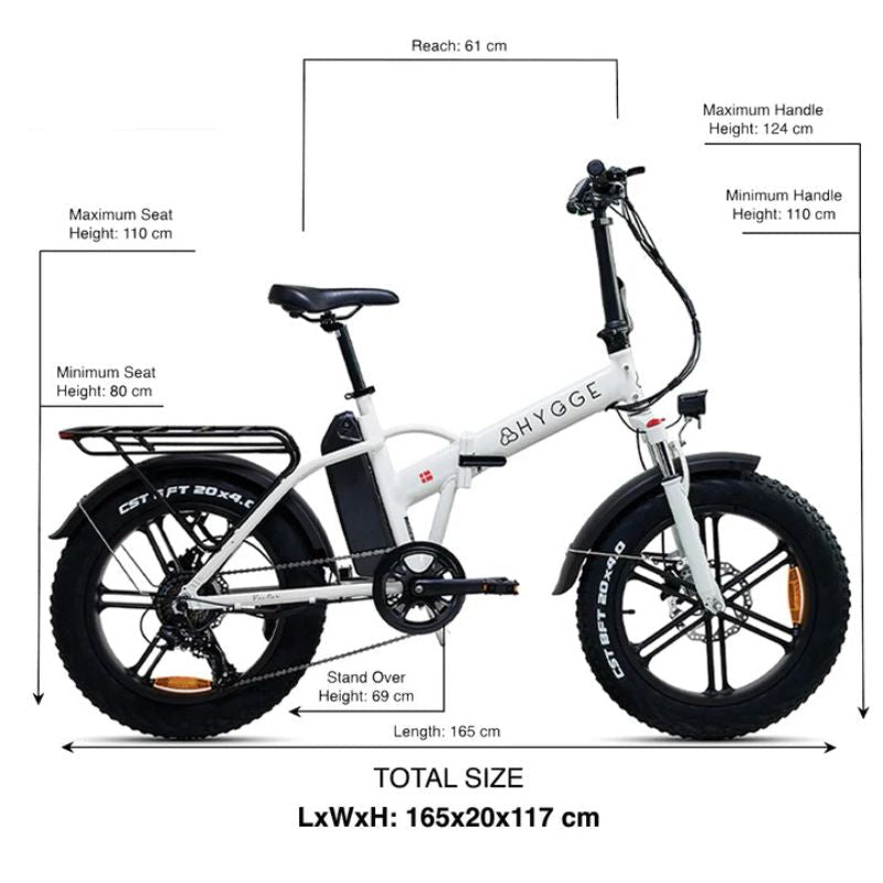 Hygge Vester Folding Fat Tyre E - Bike - BikeVentures