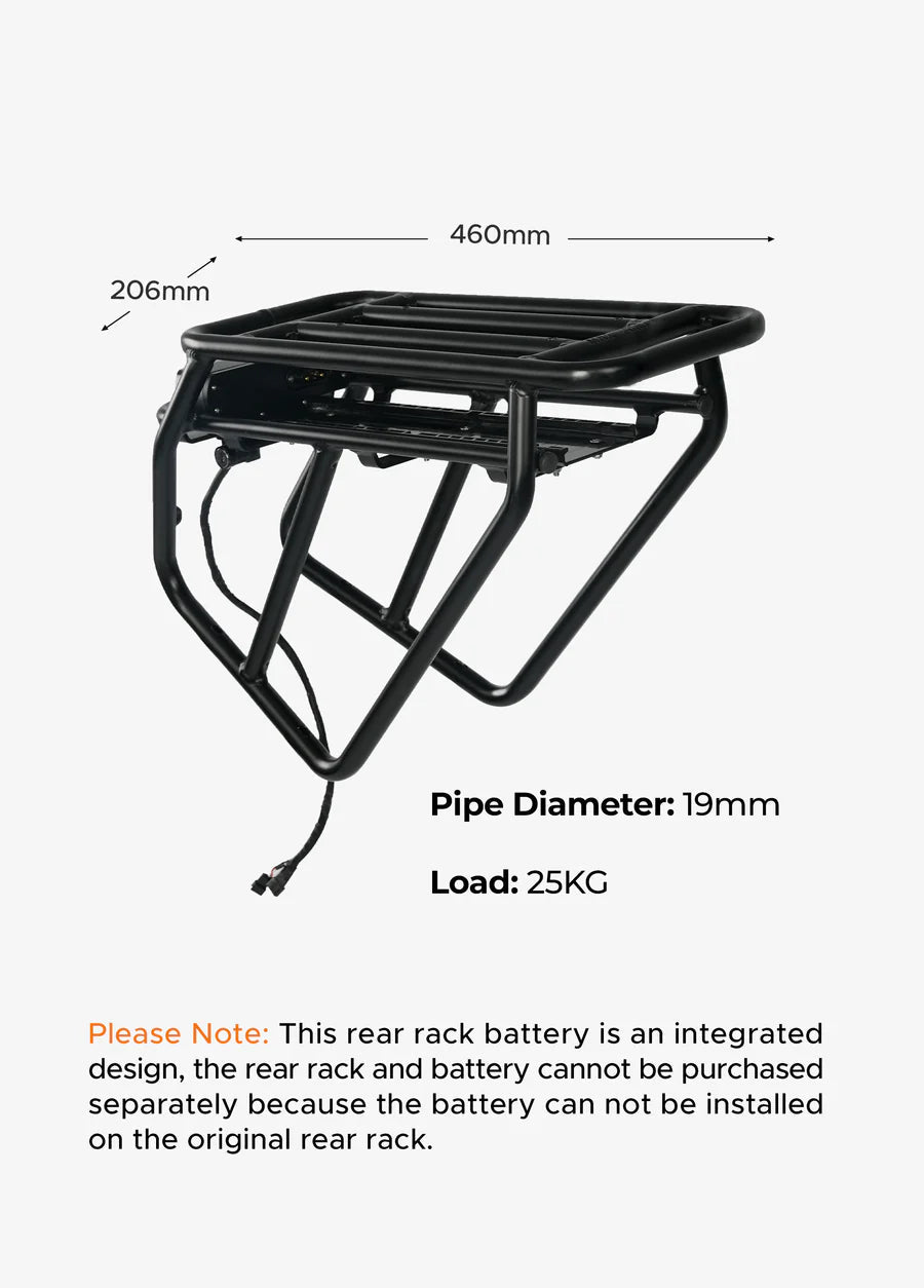 Rear Rack + 13Ah Rear Battery for Engine Pro / Engine X - BikeVentures