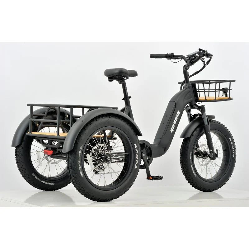 Revom T2 Fat Tyre Cargo Electric Mountain Trike 250W - BikeVentures
