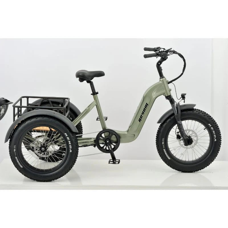 Revom T2 Fat Tyre Cargo Electric Mountain Trike 250W - BikeVentures