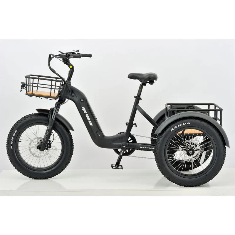 Revom T2 Fat Tyre Cargo Electric Mountain Trike 250W - BikeVentures