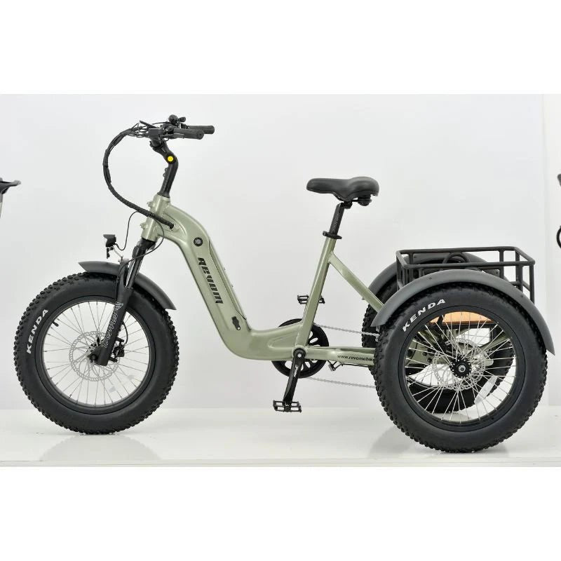 Revom T2 Fat Tyre Cargo Electric Mountain Trike 250W - BikeVentures