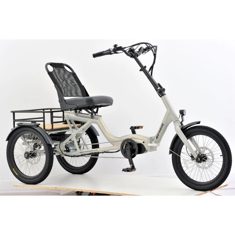 Revom T4F Semi - Recumbent Folding Electric Tricycle 250W - BikeVentures