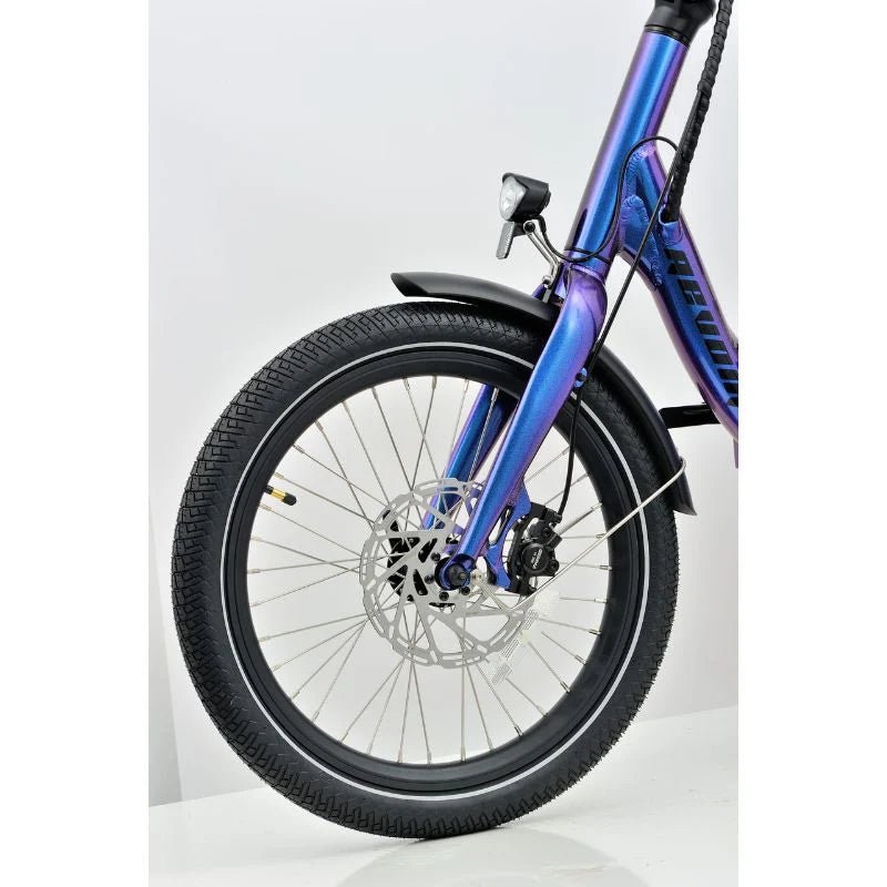 Revom T4F Semi - Recumbent Folding Electric Tricycle 250W - BikeVentures