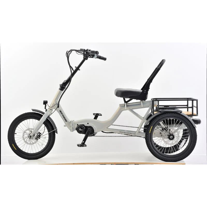 Revom T4F Semi - Recumbent Folding Electric Tricycle 250W - BikeVentures