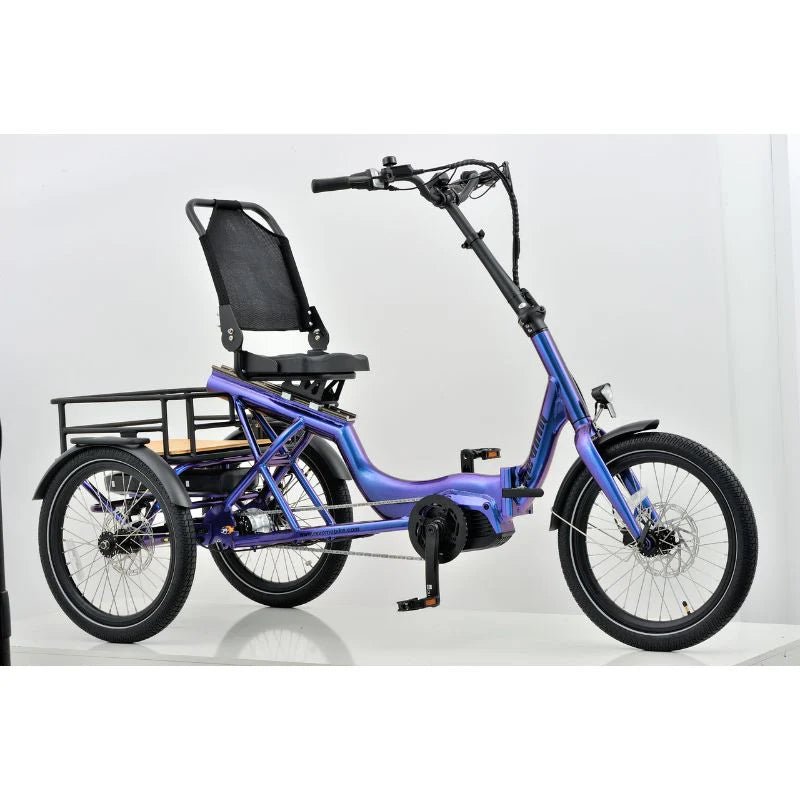 Revom T4F Semi - Recumbent Folding Electric Tricycle 250W - BikeVentures