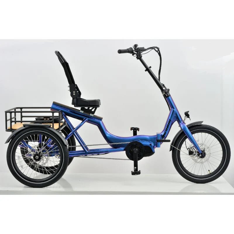 Revom T4F Semi - Recumbent Folding Electric Tricycle 250W - BikeVentures