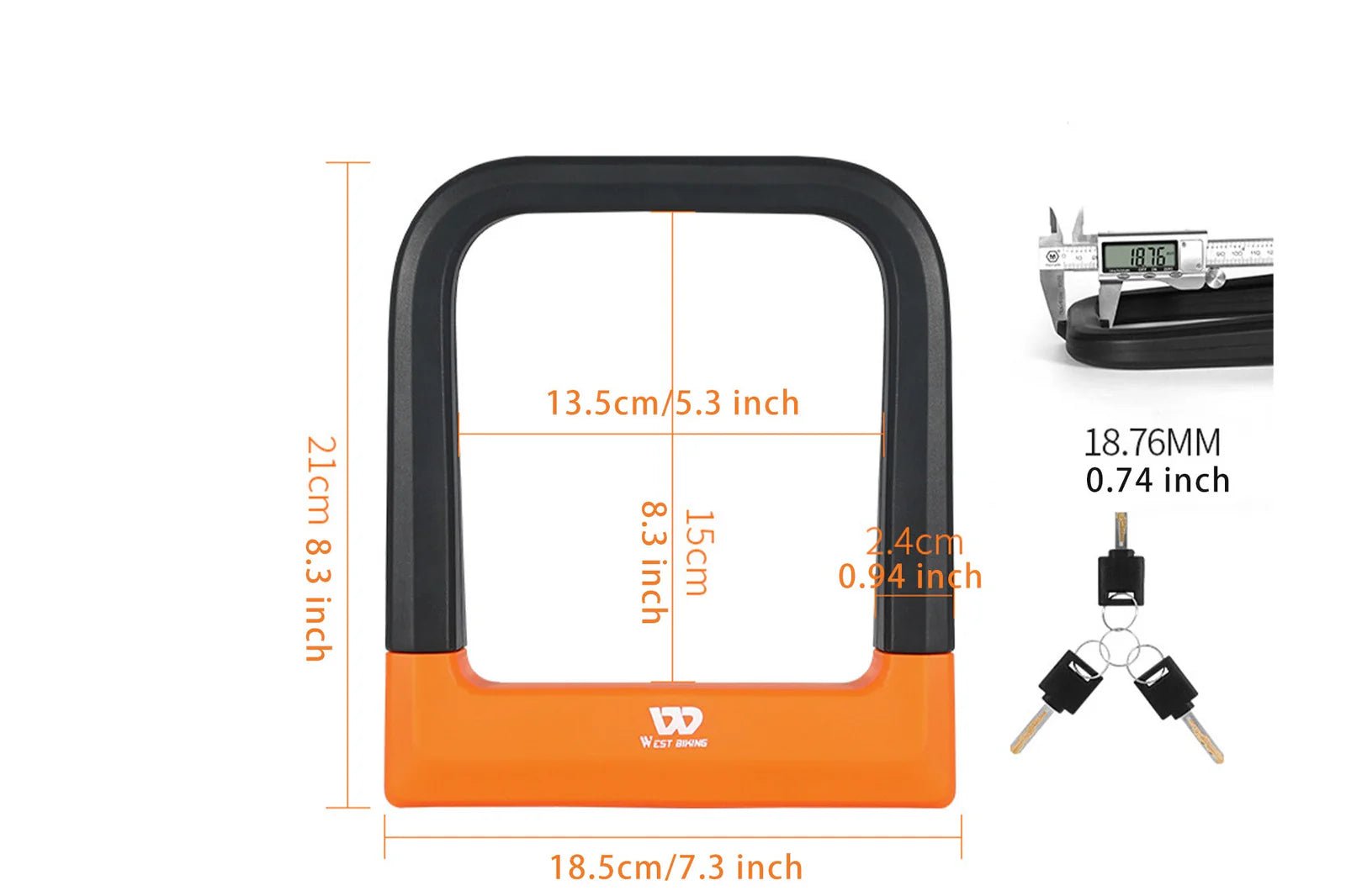 U Lock Plusfor Fat Tires - BikeVentures