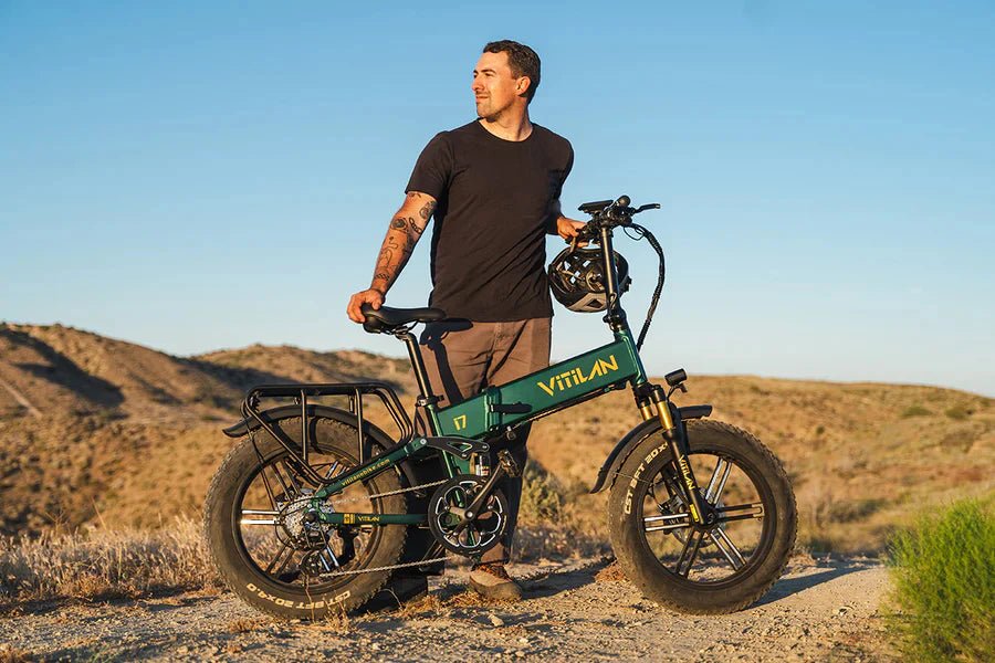 Vitilan I7 Pro Folding Full Suspension Electric Bike (3 colours) - BikeVentures