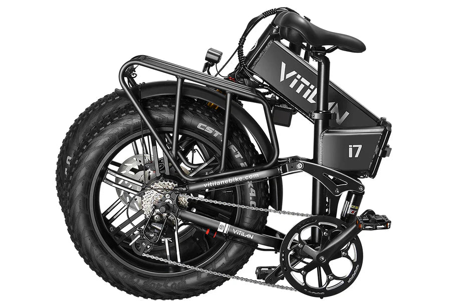 Vitilan I7 Pro Folding Full Suspension Electric Bike (3 colours) - BikeVentures