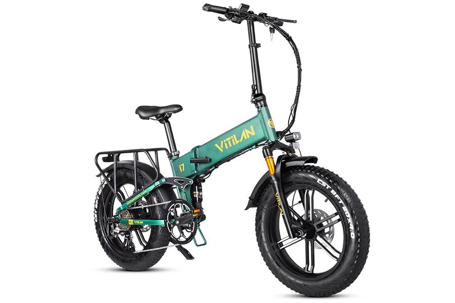 Vitilan I7 Pro Folding Full Suspension Electric Bike (3 colours) - BikeVentures