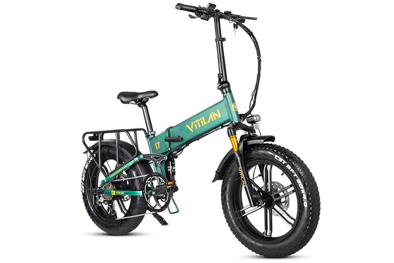 Vitilan I7 Pro Folding Full Suspension Electric Bike (3 colours) - BikeVentures