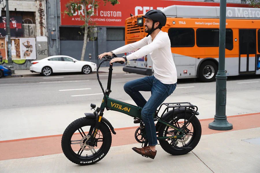 Vitilan I7 Pro Folding Full Suspension Electric Bike (3 colours) - BikeVentures