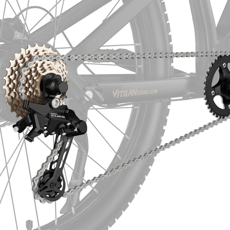 Vitilan M5 Full Suspension All - Terrain Electric Mountain Bike - BikeVentures