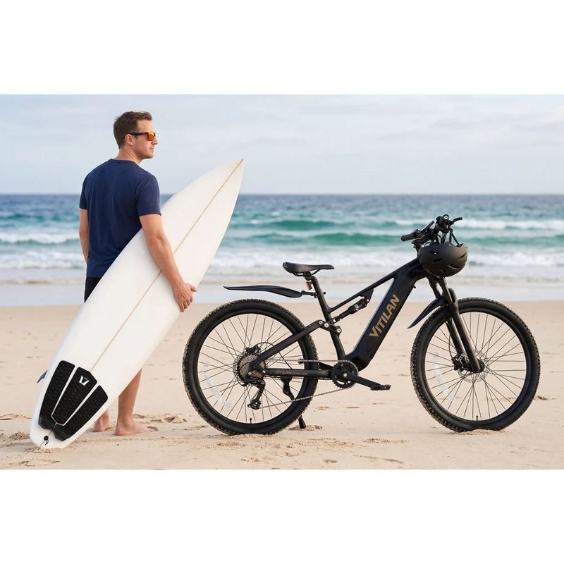 Vitilan M5 Full Suspension All - Terrain Electric Mountain Bike - BikeVentures