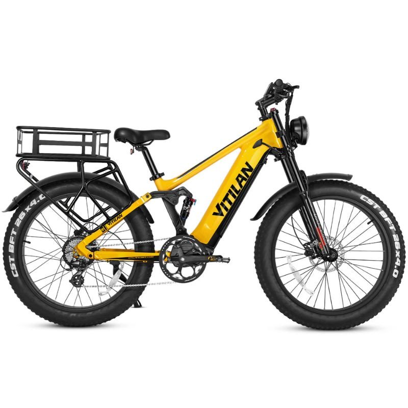 Vitilan T7 / T7 PRO Full Suspension - Fat Tyre - Electric Mountain Bike - BikeVentures