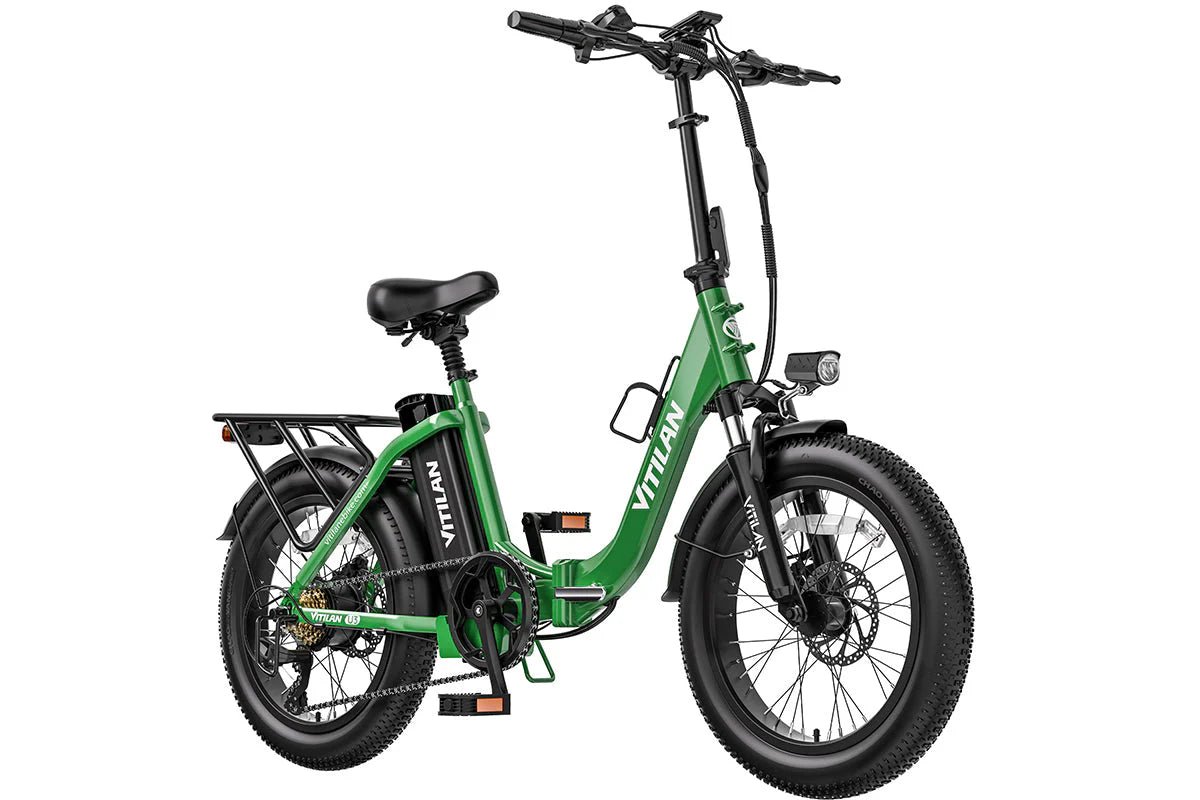 Vitilan U3 Full Suspension Foldable Fat Tire Electric Bike (3 colours) - BikeVentures