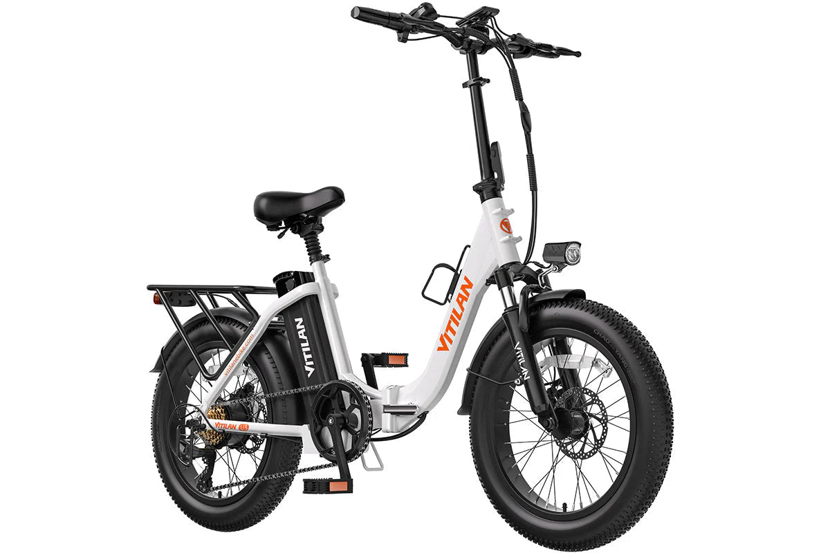 Vitilan U3 Full Suspension Foldable Fat Tire Electric Bike (3 colours) - BikeVentures
