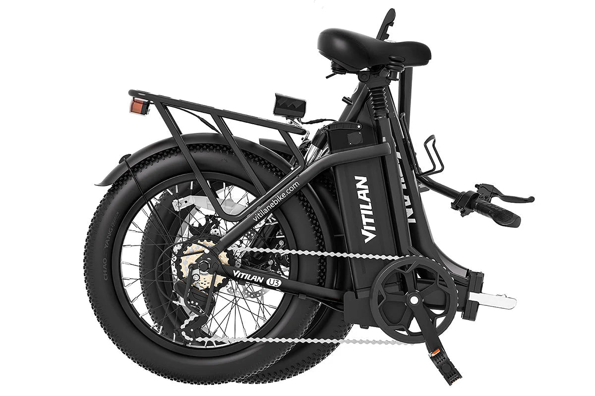 Vitilan U3 Full Suspension Foldable Fat Tire Electric Bike (3 colours) - BikeVentures