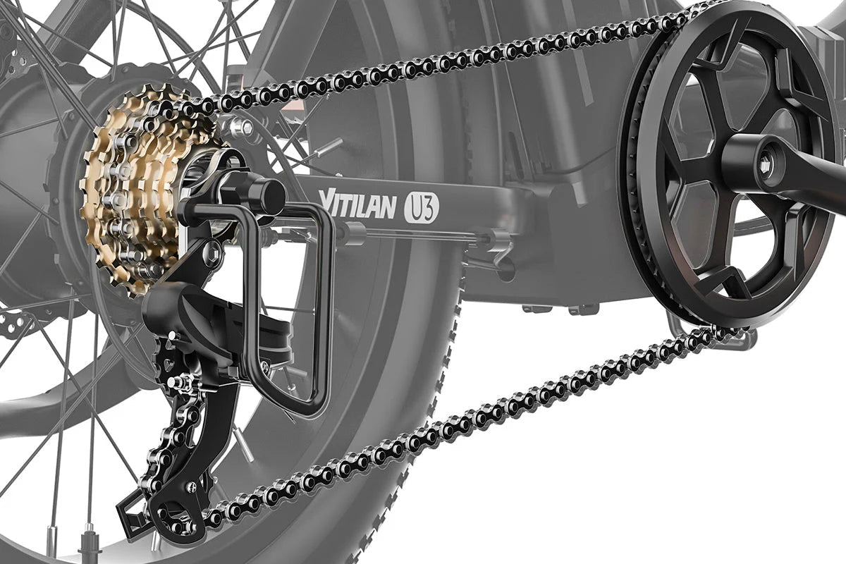 Vitilan U3 Full Suspension Foldable Fat Tire Electric Bike (3 colours) - BikeVentures