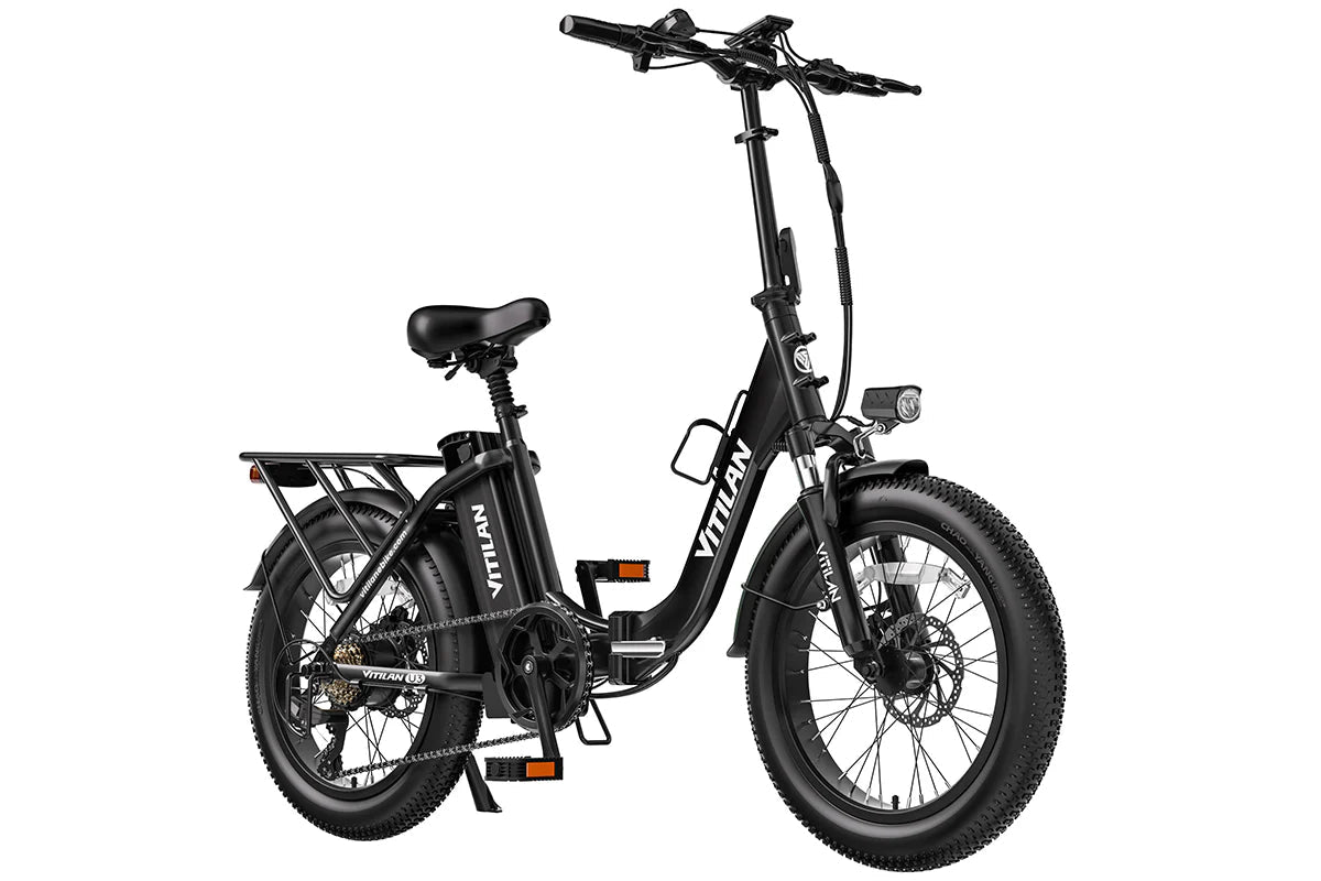 Vitilan U3 Full Suspension Foldable Fat Tire Electric Bike (3 colours) - BikeVentures