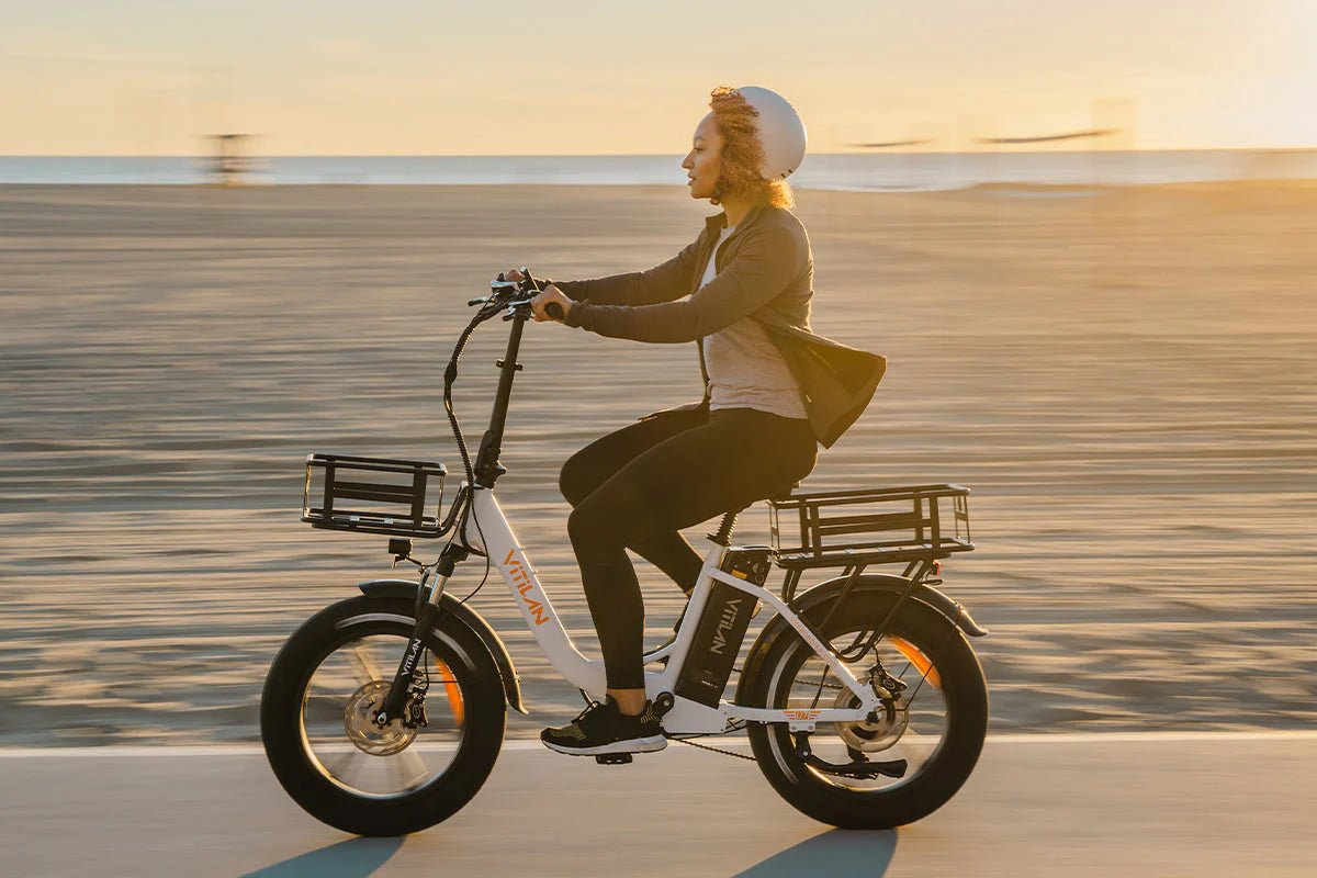 Vitilan U7 Step - thru Foldable Fat Tire Electric Bike (3 colours) - BikeVentures