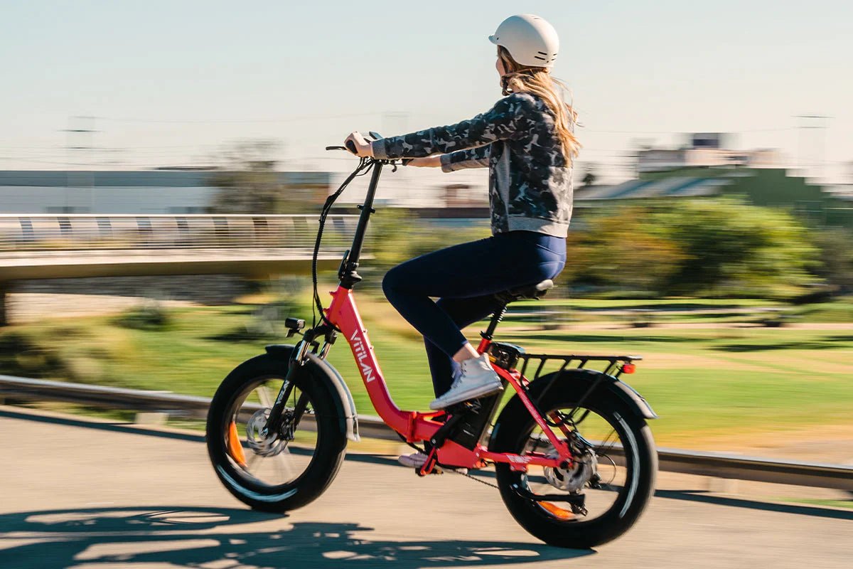 Vitilan U7 Step - thru Foldable Fat Tire Electric Bike (3 colours) - BikeVentures